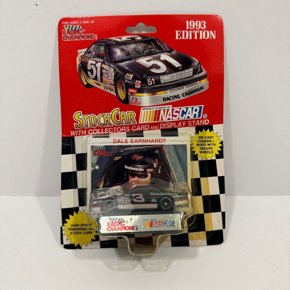 Racing Champions Stock Car Unisex 1:64 Black New Dale Earnhardt 1993 01153